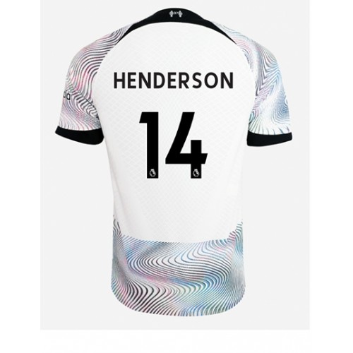Liverpool Jordan Henderson #14 Bortedrakt 2022-23 Kortermet Liverpool Jordan Henderson #14 Bortedrakt 2022-23 Kortermet